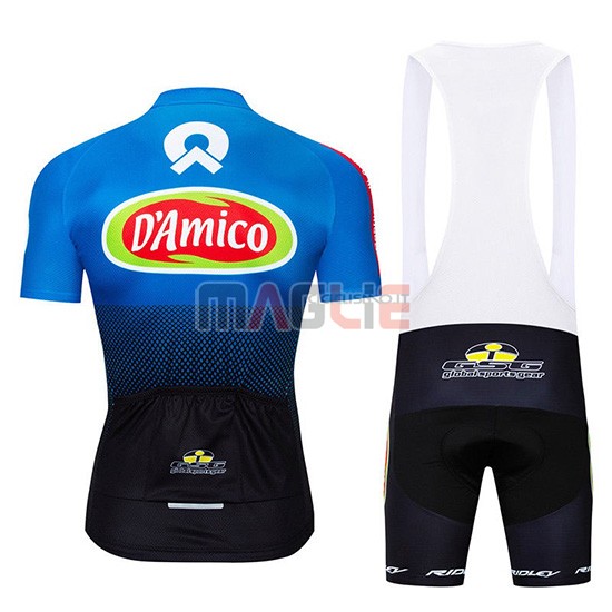 Maglia D'Amico Manica Corta 2019 Blu Bianco