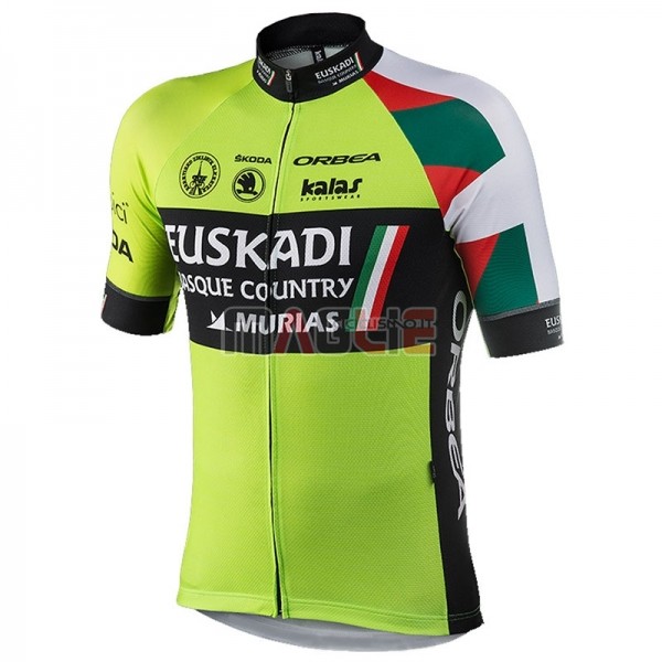 Maglia Euskadi Murias Manica Corta 2018 Nero Verde