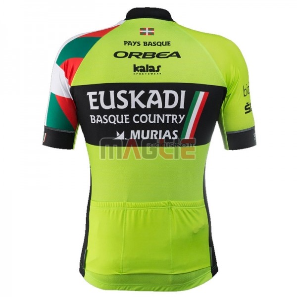 Maglia Euskadi Murias Manica Corta 2018 Nero Verde