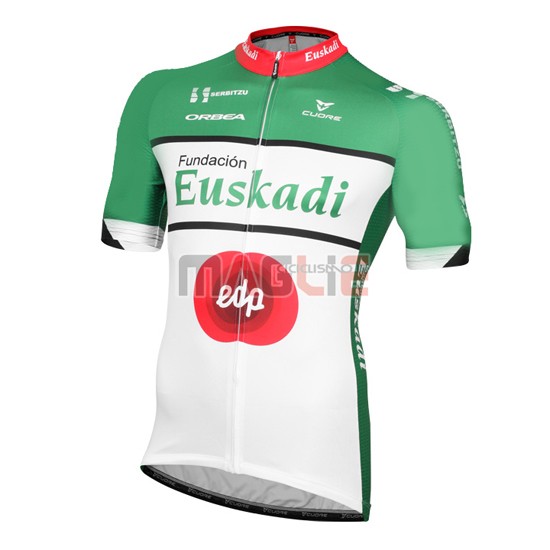 Maglia Euskadi manica corta 2016 nero e verde