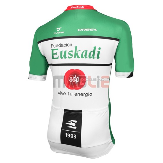 Maglia Euskadi manica corta 2016 nero e verde