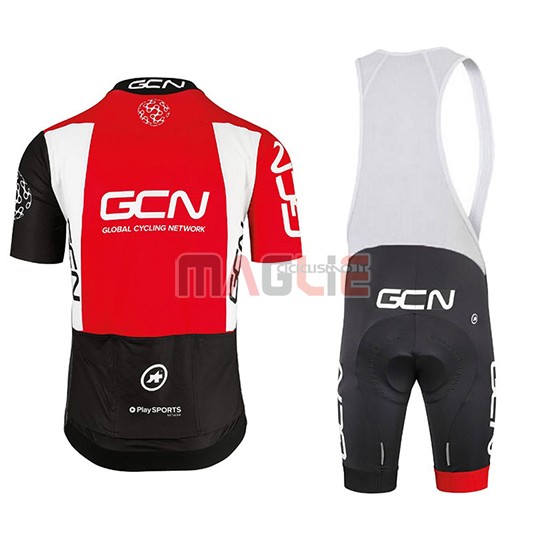 2018 Maglia GCN Manica Corta Nero e Rosso