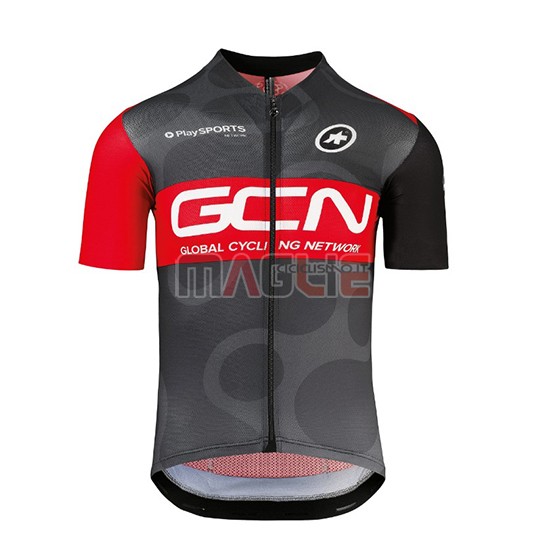 2018 Maglia GCN Manica Corta Nero e Rosso