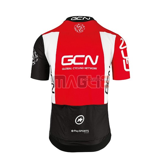 2018 Maglia GCN Manica Corta Nero e Rosso