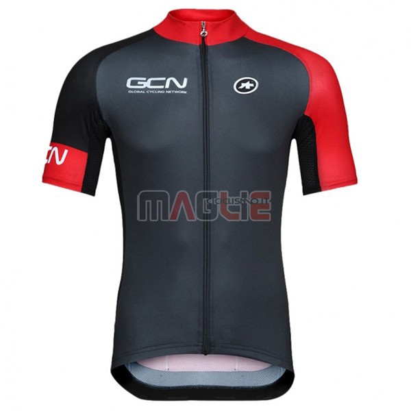 Maglia GCN Manica Corta 2017 Nero e Rosso - Clicca l'immagine per chiudere