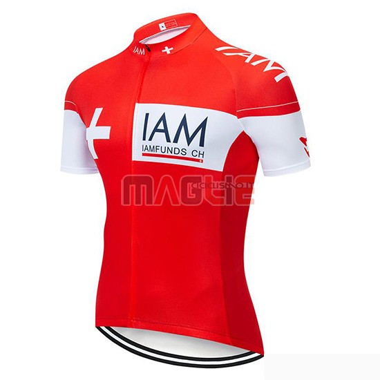 Maglia IAM Manica Corta 2019 Rosso Bianco