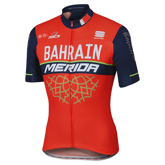 Maglia Bahrain Merida 2017 rosso - Clicca l'immagine per chiudere