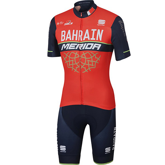 Maglia Bahrain Merida 2017 rosso