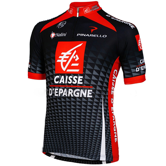 Maglia Caisse d Epargne 2010 nero e bianco