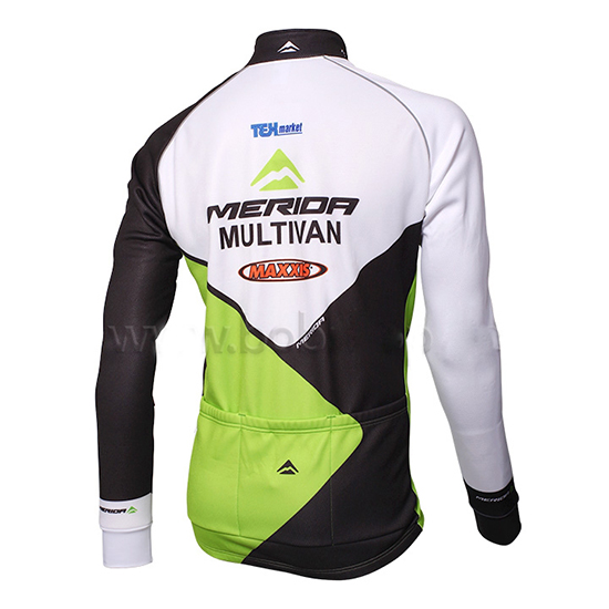 Maglia Multivan Merida Manica Lunga 2014 verde e bianco