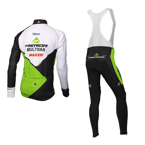 Maglia Multivan Merida Manica Lunga 2016 verde e bianco