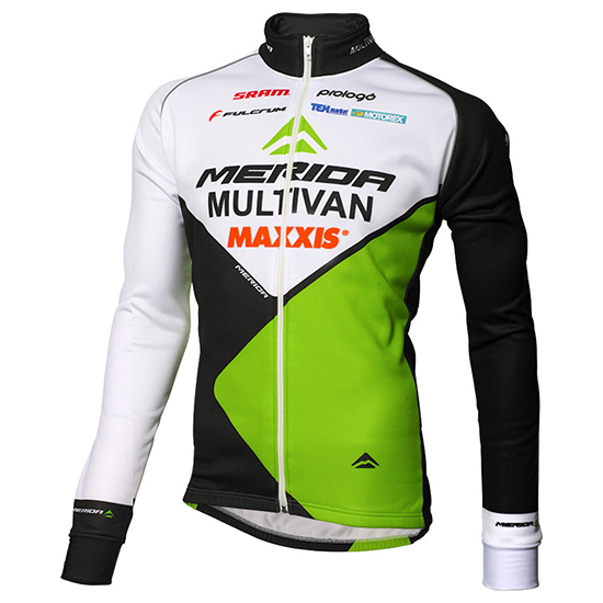 Maglia Multivan Merida Manica Lunga 2016 verde e bianco