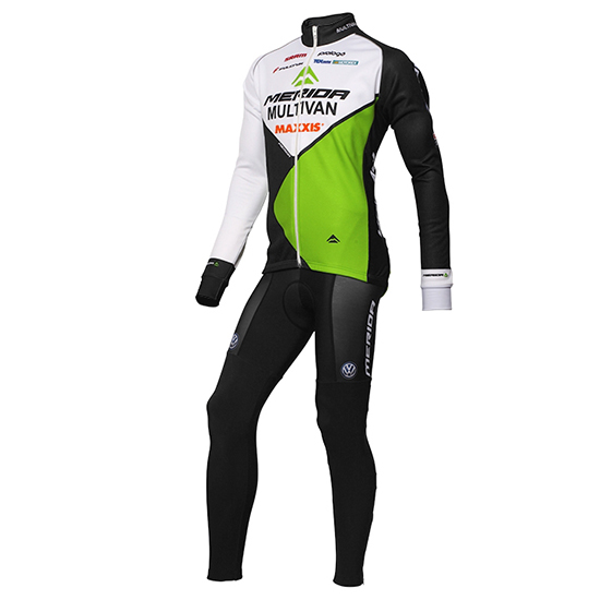 Maglia Multivan Merida Manica Lunga 2016 verde e bianco