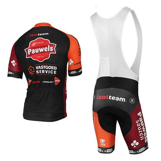 Maglia Pauwels Sauzen Vastgoedservice 2017 nero e arancione - Clicca l'immagine per chiudere