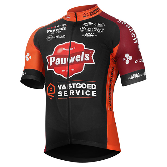 Maglia Pauwels Sauzen Vastgoedservice 2017 nero e arancione - Clicca l'immagine per chiudere