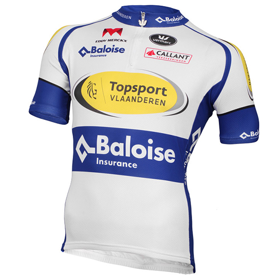 Maglia Sport Vlaanderen Baloise 2017 bianco e giallo - Clicca l'immagine per chiudere