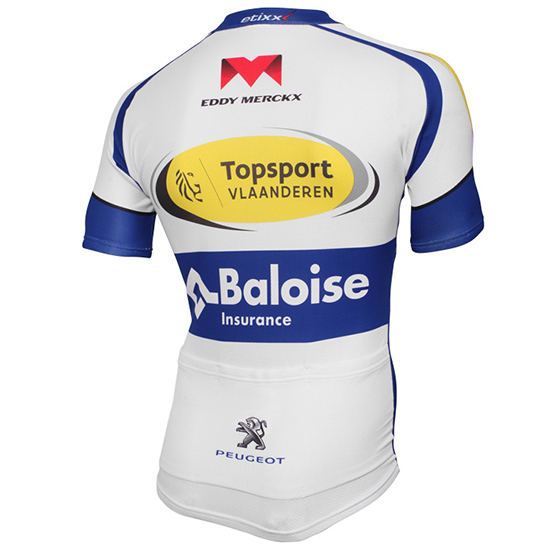 Maglia Sport Vlaanderen Baloise 2017 bianco e giallo