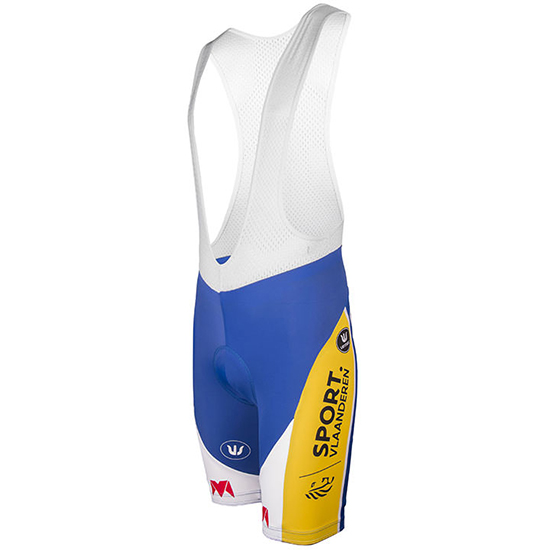 Maglia Sport Vlaanderen Baloise 2017 bianco e giallo