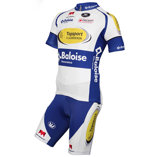 Maglia Sport Vlaanderen Baloise 2017 bianco e giallo