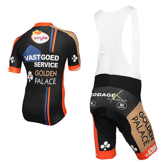 Maglia Vastgoedservice Golden Palace 2015 nero e arancione