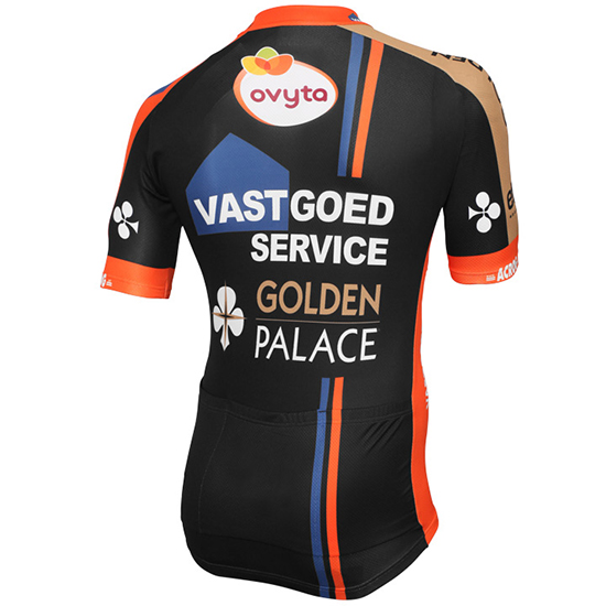 Maglia Vastgoedservice Golden Palace 2015 nero e arancione