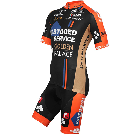 Maglia Vastgoedservice Golden Palace 2015 nero e arancione