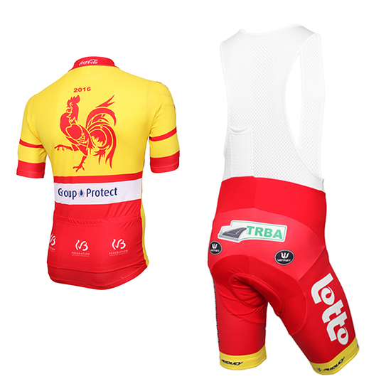 Maglia Wallonie Bruxelles 2016 giallo e rosso