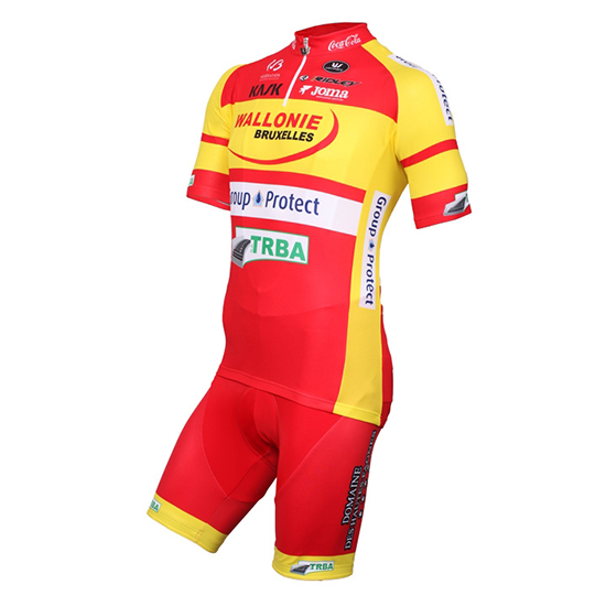 Maglia Wallonie Bruxelles 2016 giallo e rosso