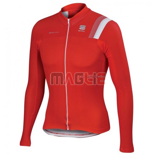 Maglia Sportful manica lunga 2016 bianco e rosso