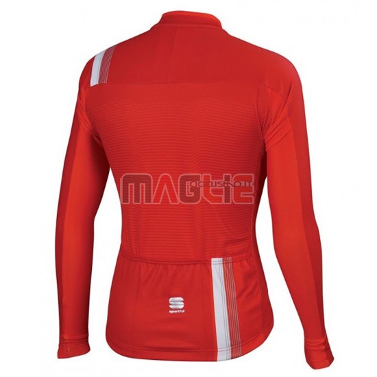 Maglia Sportful manica lunga 2016 bianco e rosso