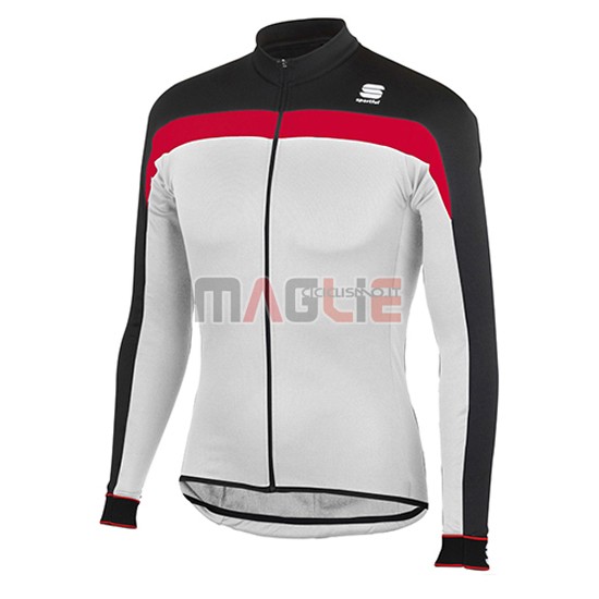 Maglia Sportful manica lunga 2016 bianco rosso - Clicca l'immagine per chiudere