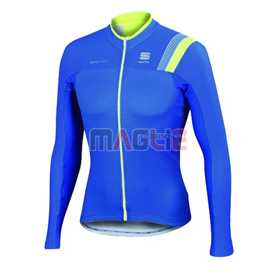 Maglia Sportful manica lunga 2016 blu e verde - Clicca l'immagine per chiudere