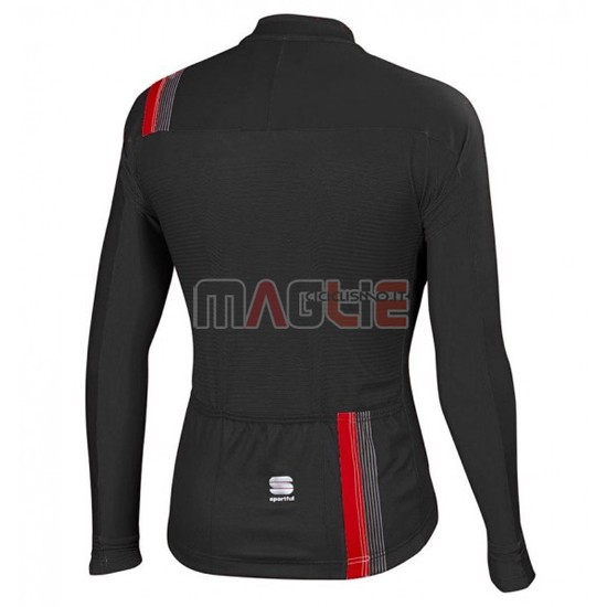 Maglia Sportful manica lunga 2016 nero e rosso - Clicca l'immagine per chiudere