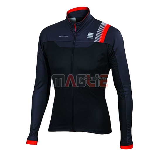 Maglia Sportful manica lunga 2016 nero rosso - Clicca l'immagine per chiudere