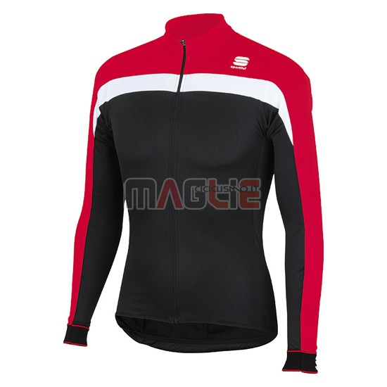 Maglia Sportful manica lunga 2016 rosso e nero - Clicca l'immagine per chiudere