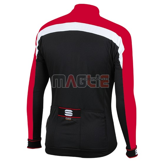 Maglia Sportful manica lunga 2016 rosso e nero