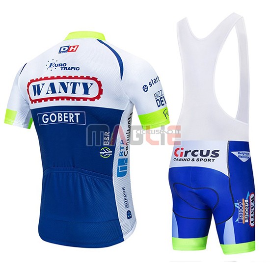 Maglia Wanty Manica Corta 2019 Bianco Blu - Clicca l'immagine per chiudere