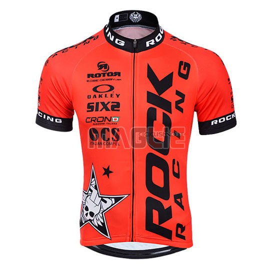 Maglia Rock racing manica corta 2016 arancione e nero