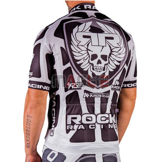 Maglia Rock racing manica corta 2016 argentato e marrone