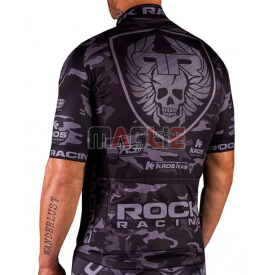 Maglia Rock racing manica corta 2016 marrone e grigio