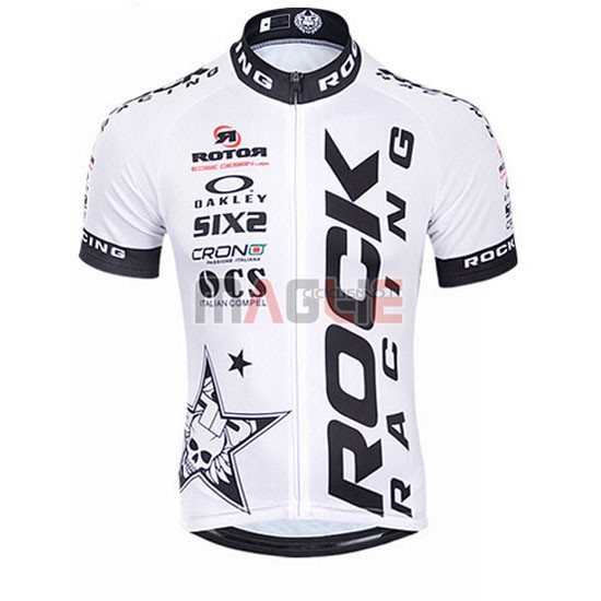 Maglia Rock racing manica corta 2016 nero e bianco - Clicca l'immagine per chiudere