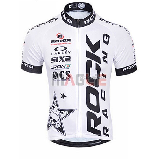 Maglia Rock racing manica corta 2016 nero e bianco