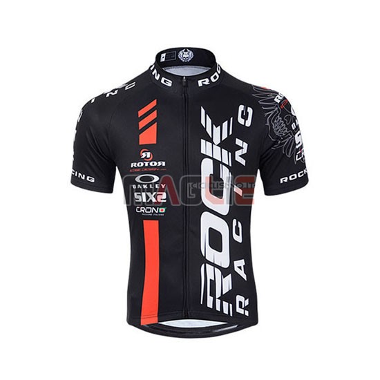 Maglia Rock racing manica corta 2016 nero e rosso