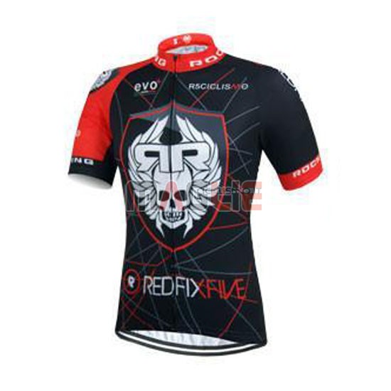 Maglia Rock racing manica corta 2016 rosso e nero