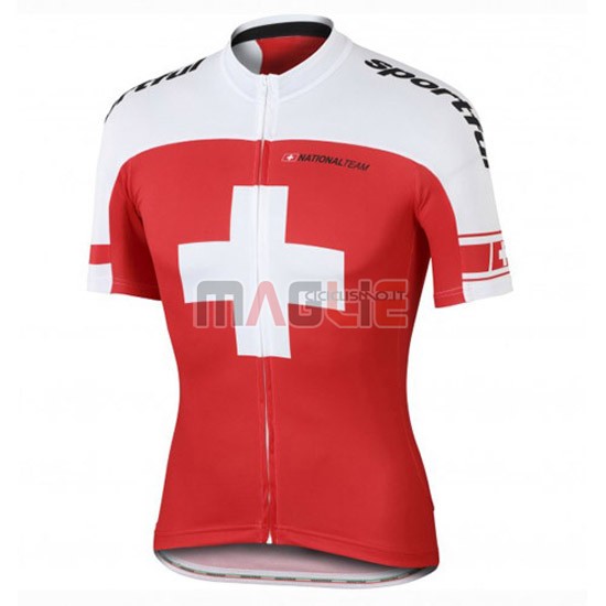 Maglia Sportful manica corta 2016 bianco e rosso