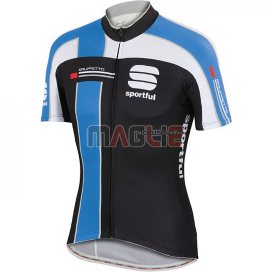 Maglia Sportful manica corta 2016 nero blu - Clicca l'immagine per chiudere