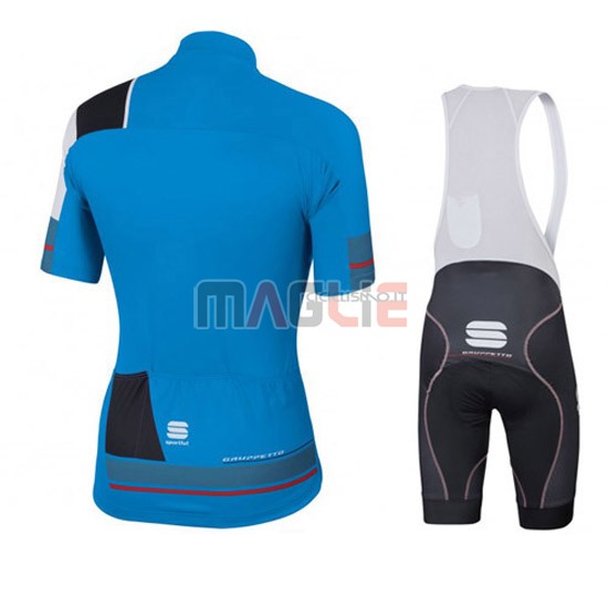 Maglia Sportful manica corta 2016 nero e blu - Clicca l'immagine per chiudere