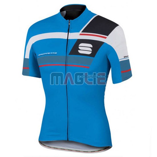 Maglia Sportful manica corta 2016 nero e blu - Clicca l'immagine per chiudere