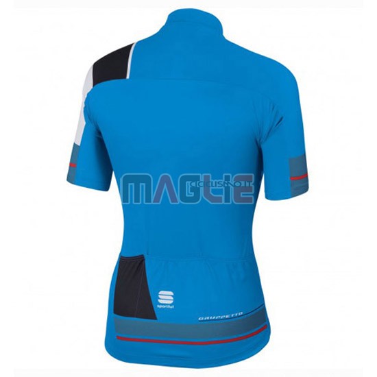 Maglia Sportful manica corta 2016 nero e blu - Clicca l'immagine per chiudere