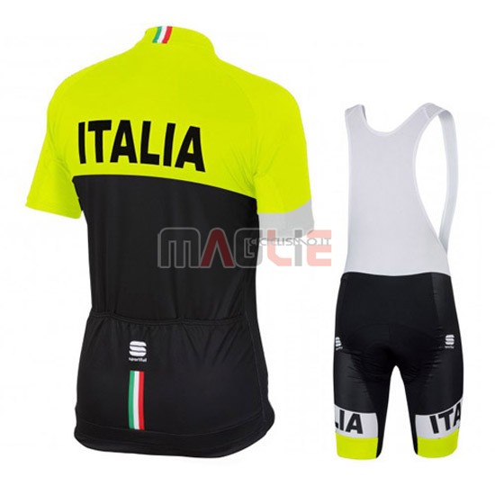 Maglia Sportful manica corta 2016 nero e giallo